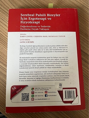 Beden Ergoterapi ders kitabı