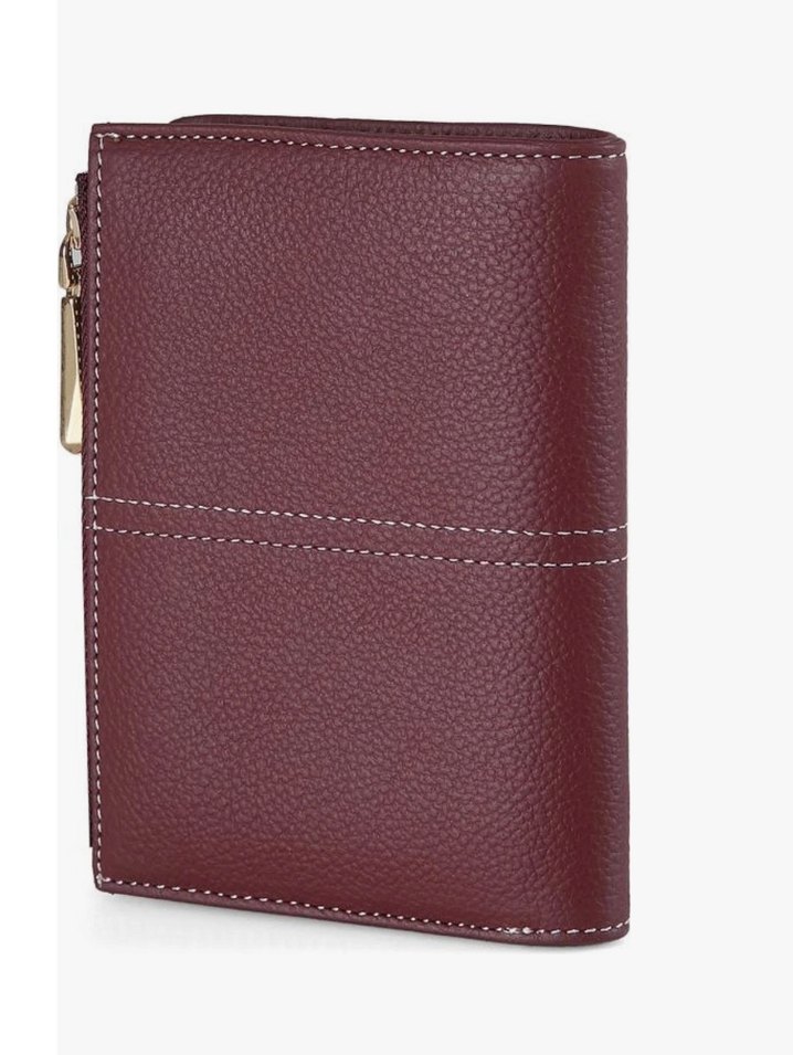 FOXER Bordo Deri Fermuarlı Kadın Cüzdanı - Görsel 2