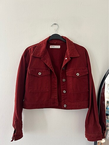 Crop kot ceket