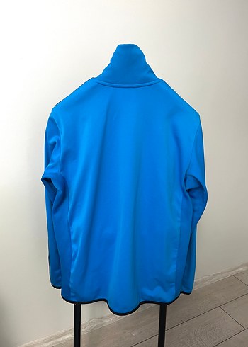 Adidas Adidas orijinal Mavi Fermuarlı Yüksek Yaka Erkek Sweatshirt