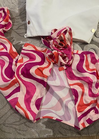 Quzu Pembe Bağlamalı V Yaka Uzun Kollu Bluz