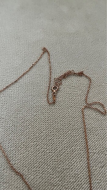GÜMÜŞ KOLYE AŞK rosegold - Görsel 3