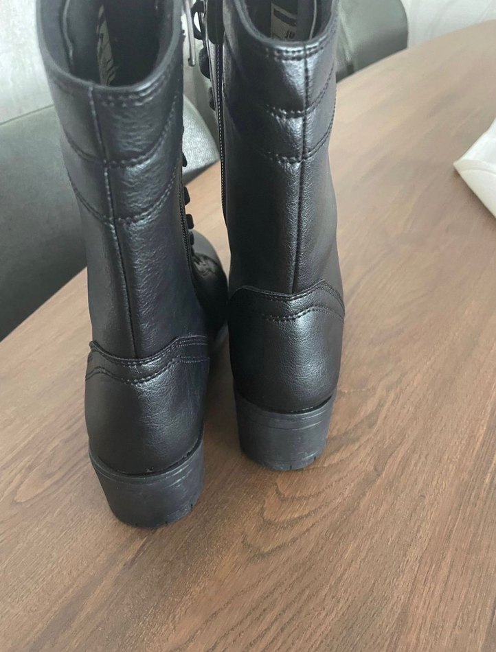 Jump Siyah Deri Kadın  Bot - Görsel 2