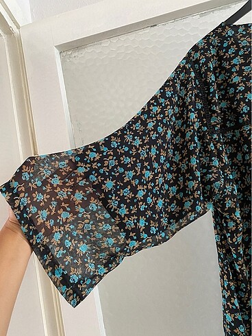 Truvakar kol büyük beden şifon tunik - Görsel 5