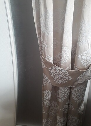  Beden camel Renk Damask desen perde 