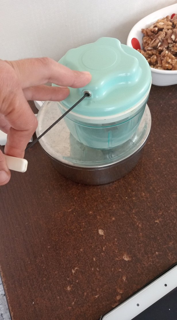 Nostaljik Turkuaz Renkli Mini Doğrayıcı - Görsel 3