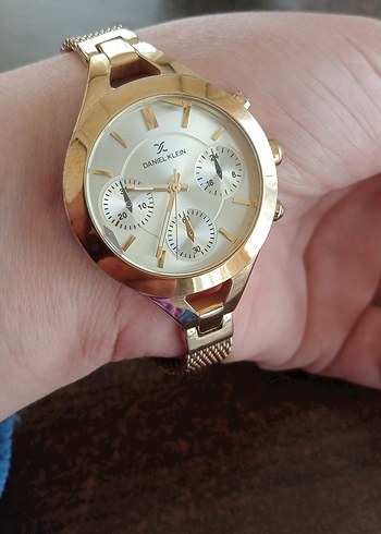 Daniel Klein Kadın Altın Renkli Klasik Saat - Görsel 3