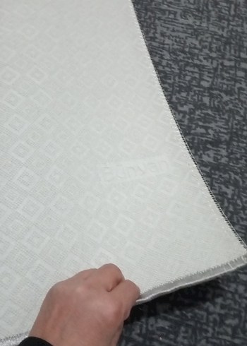 Gri Düz Modern Halı - Görsel 2