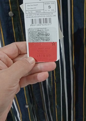 Çizgili Erkek Uzun Kollu Gömlek - Görsel 2