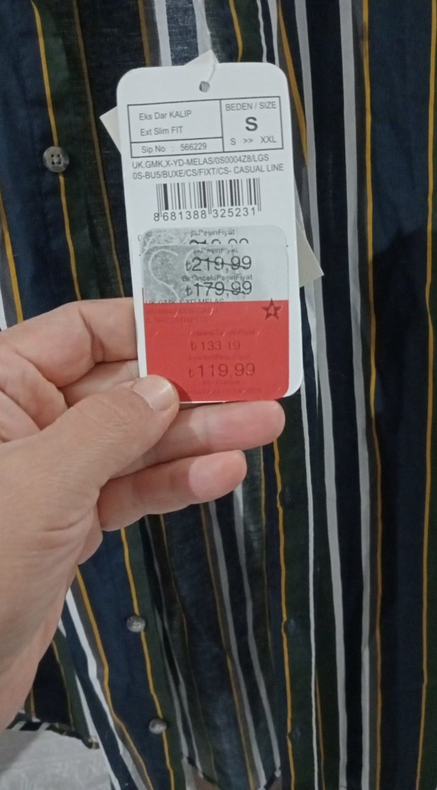 Çizgili Erkek Uzun Kollu Gömlek - Görsel 2