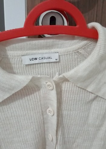 Bej Kadın  Uzun Kollu Düğmeli Kazak - Görsel 2