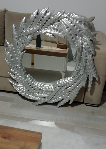 Gri Yaprak Desenli Dekoratif Çerçeve - Görsel 3