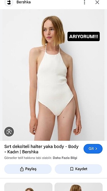 bershka sırt dekolte body