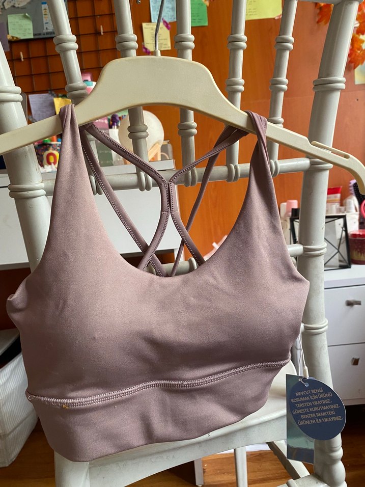 Bej İnce Askılı Kadın Spor Üstü - Görsel 2