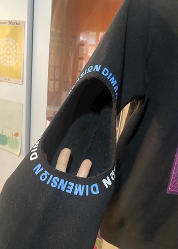 Trendyol & Milla Kadın Siyah Baskılı Uzun Kollu Sweatshirt