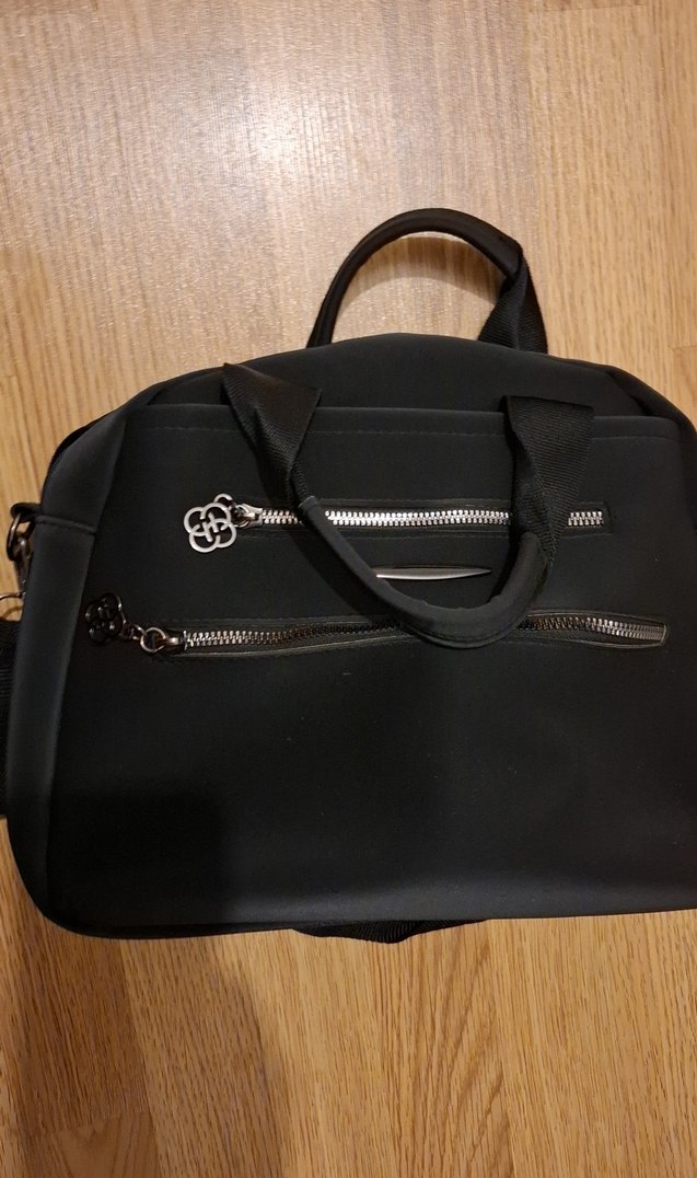 Siyah Fermuarlı Kadın Omuz Çantası - Görsel 5