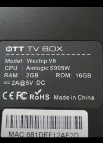 Wechip 4k TV box