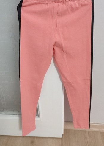 Pembe Elastik Kız Tayt - Görsel 4