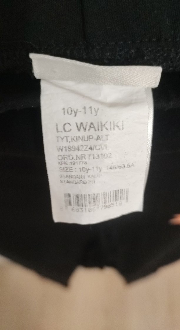 Siyah Baskılı Kız Çocuk Tayt Unicorn - Görsel 2