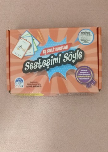 Sestesimi Söyle Eş Sesli Kartlar Eğitici Oyuncak