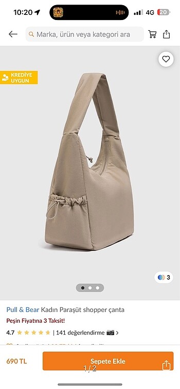 Pull and bear çanta