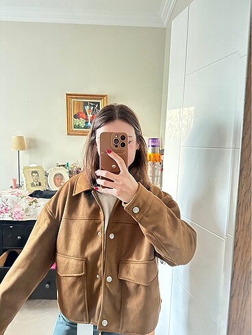 s Beden Pull and bear suni süet ceket
