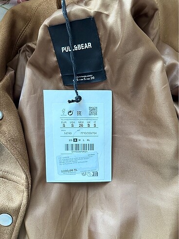 Pull and Bear Pull and bear suni süet ceket