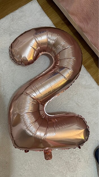 100 cm folyo balon rose gold pembe 2 numara