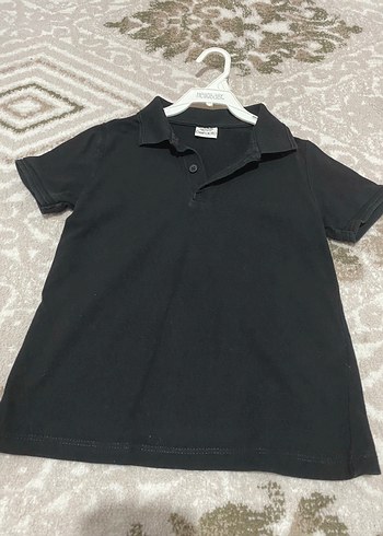 Erkek Siyah Kısa Kollu Polo Tişört