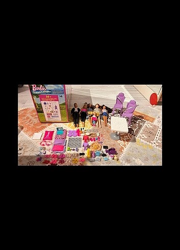  Beden Renk Barbie oyuncak karavan 