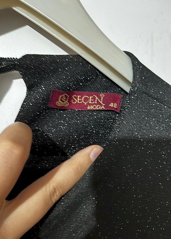Zara siyah simli elbise