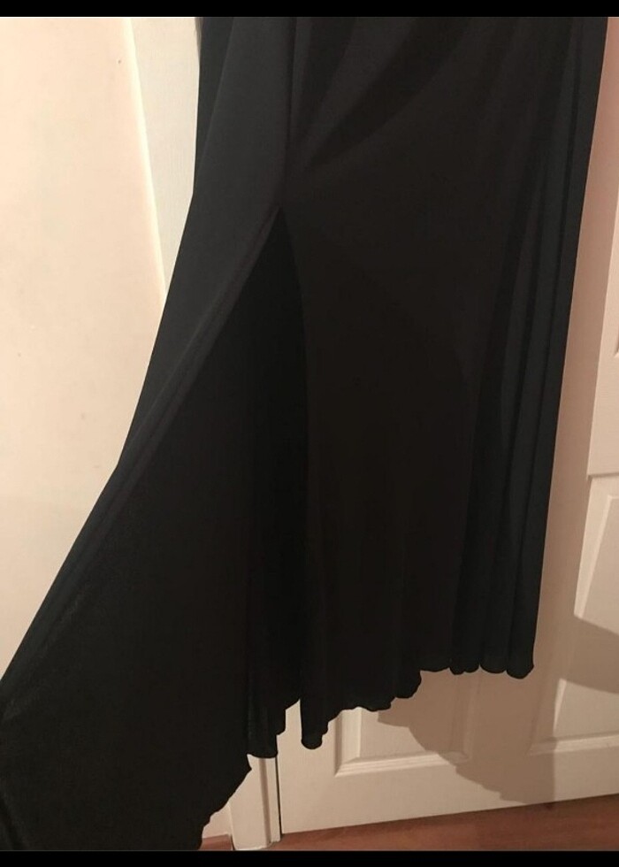 Tek omuz işlemeli abiye - Görsel 2