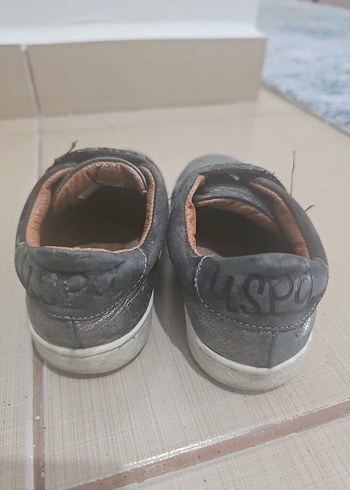 U.S Polo Assn. kız Çocuk Gri Tokalı Özel Ayakkabı