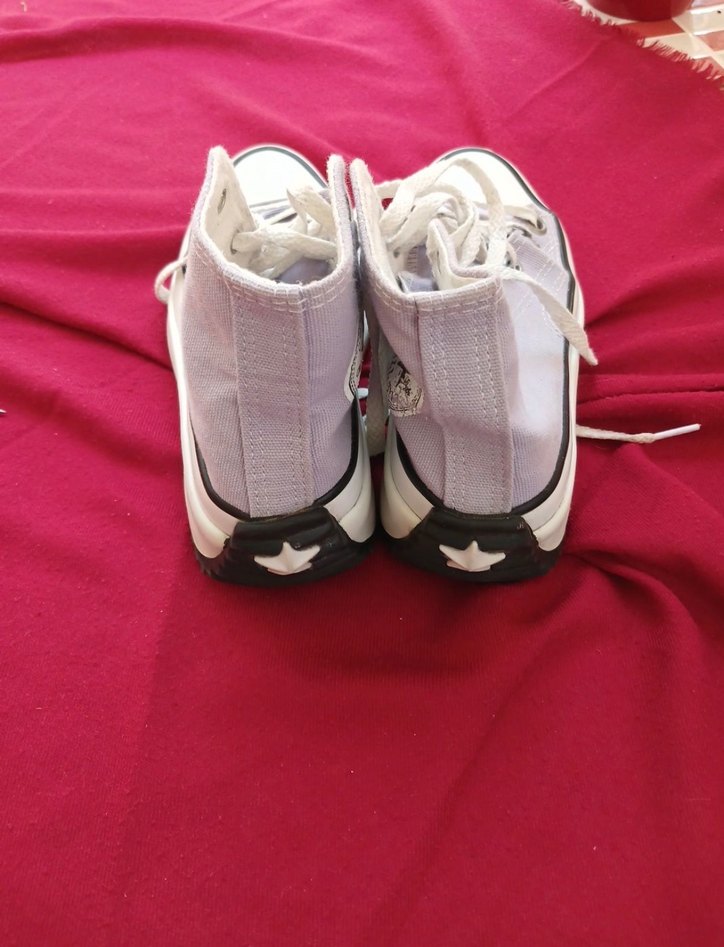 Mor Dolgu Topuklu Kadın Spor Ayakkabı - Görsel 2