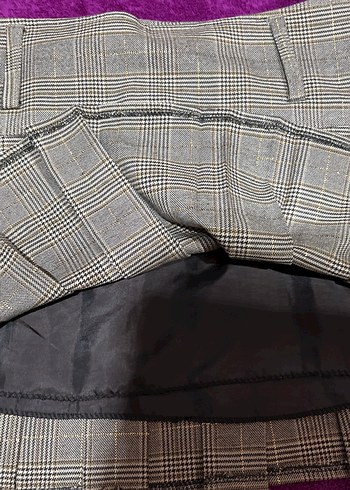 Bej Pilili Midi Etek - Görsel 3