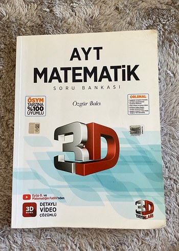 AYT Matematik Soru Bankası 3D Video Çözümlü