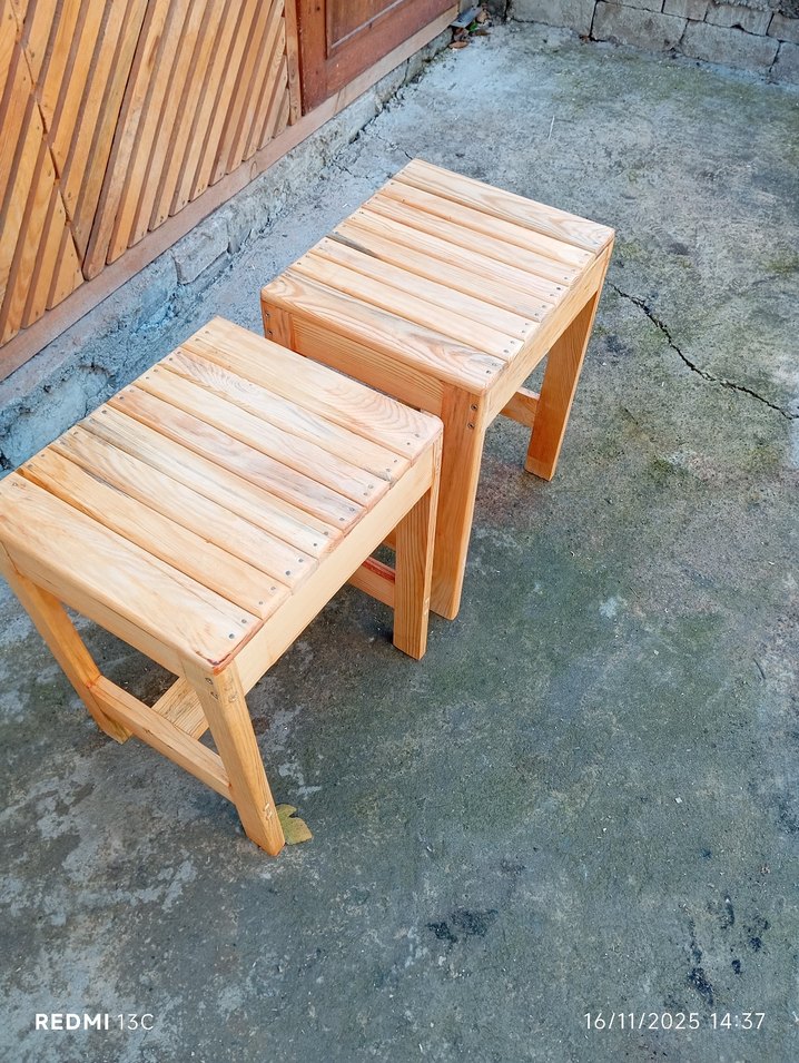 Ahşap  Tabureleri - Görsel 2