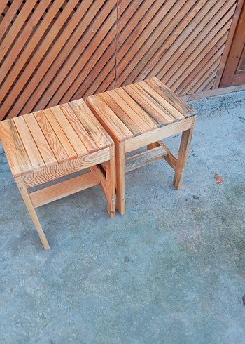 ahşap tabure - Görsel 8