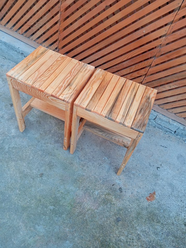 ahşap tabure - Görsel 2