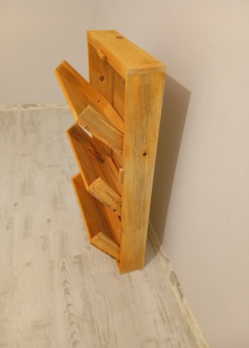 Bej Parlak Ahşap Dolap Düzenleyici - Görsel 6