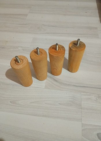 Ahşap Mobilya Ayağı Seti 4'lü - Görsel 3