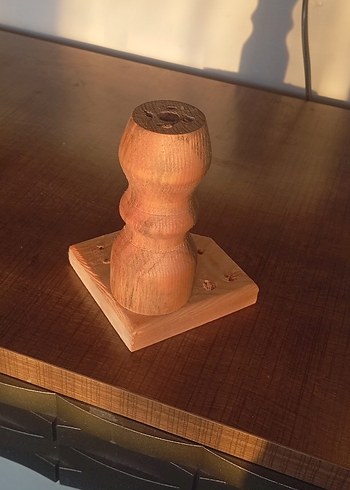 Parlak Bej Ahşap ayak - Görsel 5