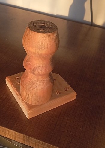 Parlak Bej Ahşap ayak - Görsel 6