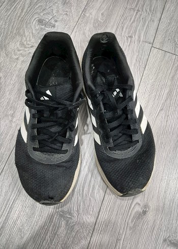 Siyah Gri Bağcıklı Erkek Spor Ayakkabı