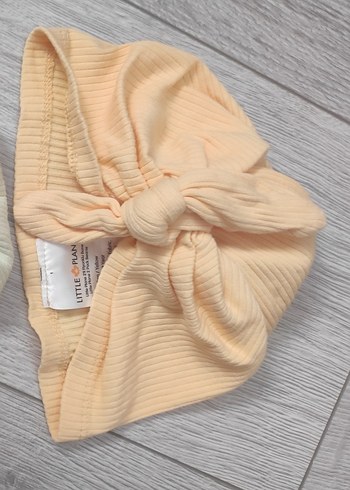 Sarı pilili kız bebek bere Bandana