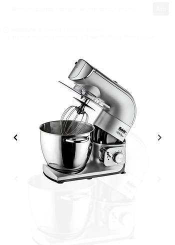 Gri Beyaz Mutfak şefi, hamur yoğurma makinesi - Görsel 4