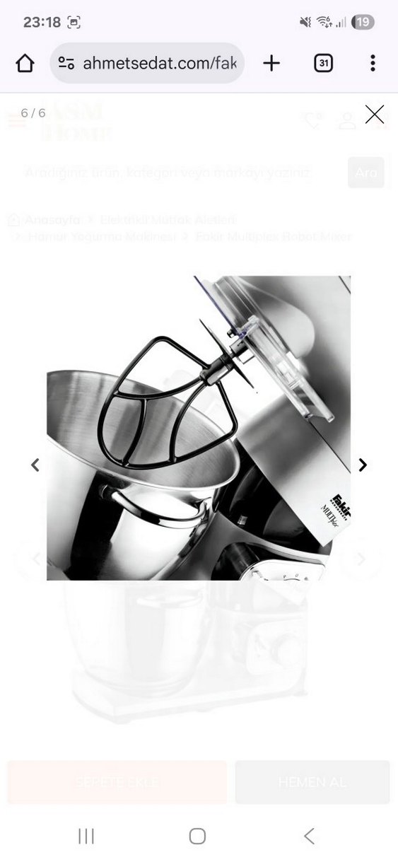 Gri Beyaz Mutfak şefi, hamur yoğurma makinesi - Görsel 2