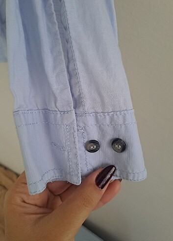 l Beden mavi Renk LCW Erkek Slim Fit Gömlek