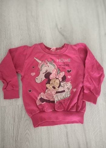 LC Waikiki Kız Çocuk Pembe Uzun Kollu Sweatshirt