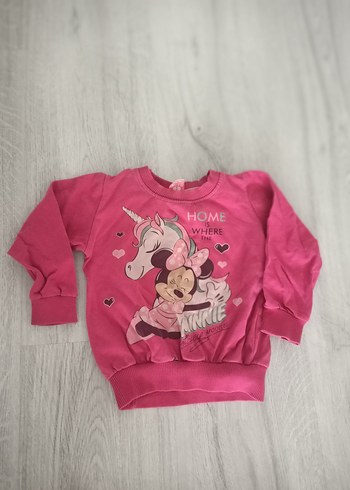 Kız Çocuk Pembe Uzun Kollu Sweatshirt